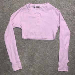 Light pink gymshark long sleeve